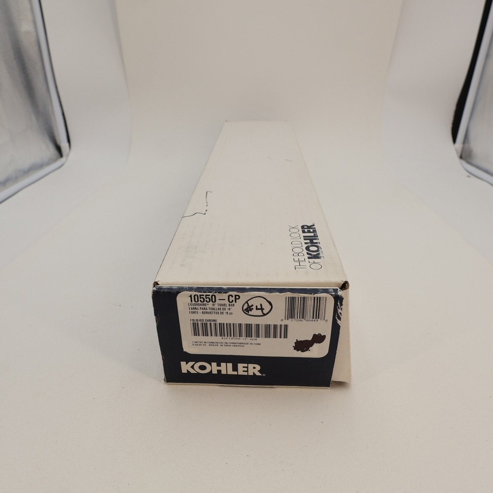 Kohler Devonshire 18 Inch Towel Bar Polished Chrome 10550-CP Bathroom Hardware